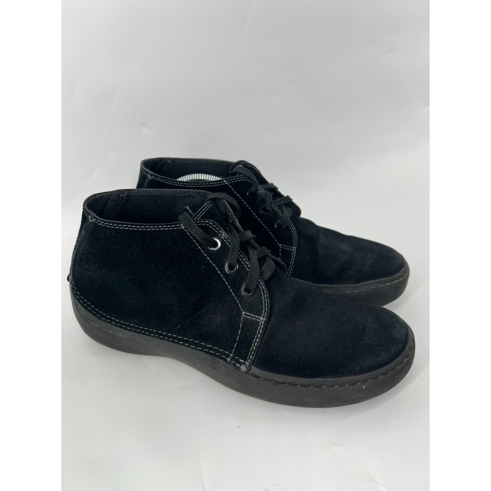 Crocs Suede Chukka Boots Mens Sz 11 Black Leather Minimalist Gorpcore Y2K Retro